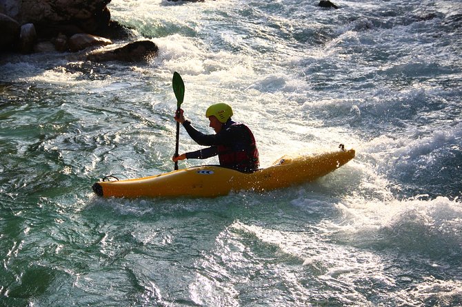 1 day KAYAK COURSE on Soča river, for beginners - Entering the Soca mindset: beginner training that still feels real