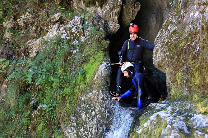 Bled and Bohinj Valley Canyoning with Hotel Pickup & Free Photos - Rope descents, slides, and jumps, explained like you actually need them