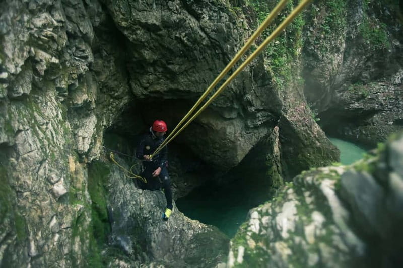 Bled: Triglav National Park Canyoning Adventure with Photos - Photo moments built in, plus one quick stop