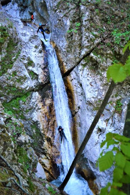 Bovec: 100% Unforgettable Canyoning Adventure + FREE photos - The 12-Meter Waterfall Rappel: The Moment Most People Remember