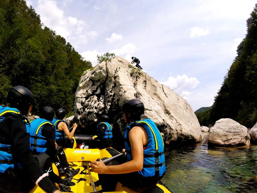 Bovec: Adventure Rafting on Emerald River Soča + FREE photos - Rafting for 1.5 hours on emerald rapids, with swim stops