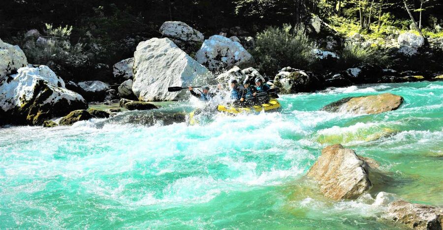 Bovec: Adventure Rafting on Emerald River Soča + FREE photos - Where you check in at Soča Adventure, and how pickup works