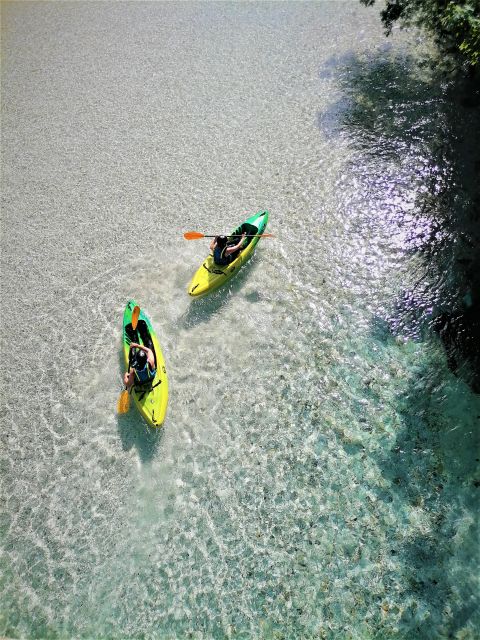 Bovec: Iconic Sit-on-Top Kayak Tour on Soča River +FREEphoto - What you get for $75 in Bovec, and why it is fair value