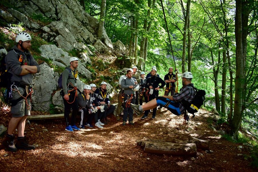 Bovec: Panoramic Zipline Tour - The Finish: Back to the Office in the Main Square