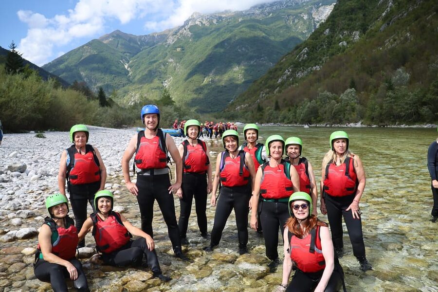 Bovec: Soča River Rafting Adventure with Photos and Drink - Itinerary stops with real payoff: Boka Waterfall and the river swim