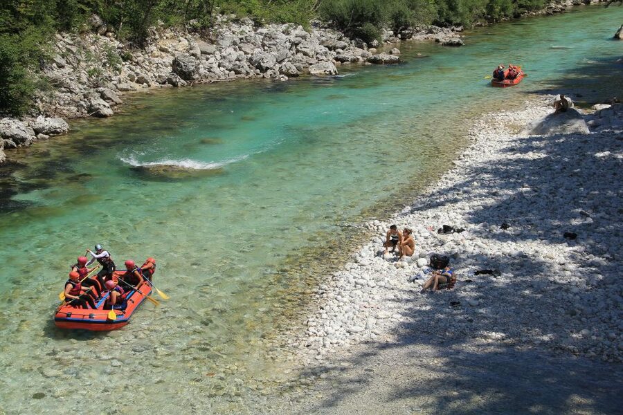 Bovec: Soča River Whitewater Rafting - Emerald pools, boulders, and the chance to spot trout