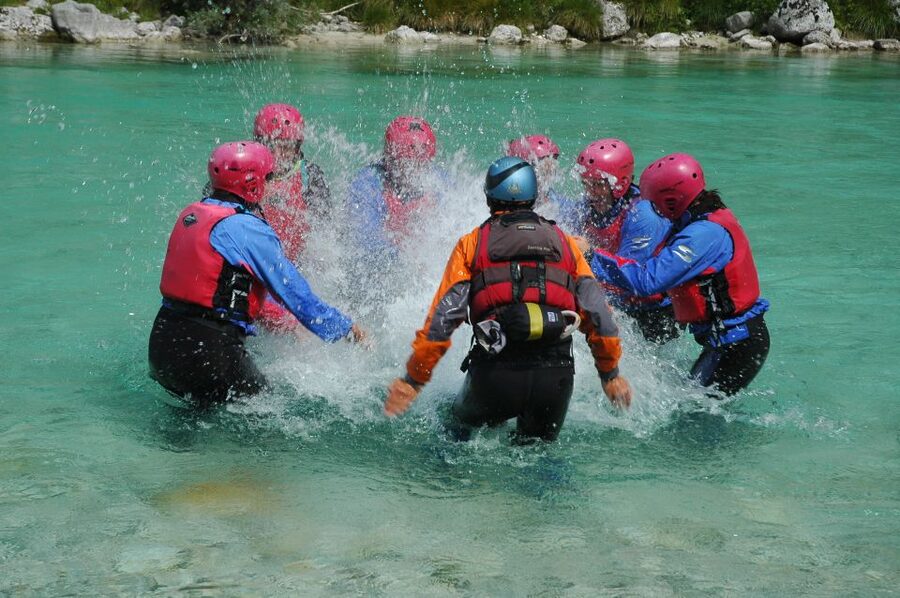 Bovec: Soča River Whitewater Rafting - The stop to cool off in pristine water
