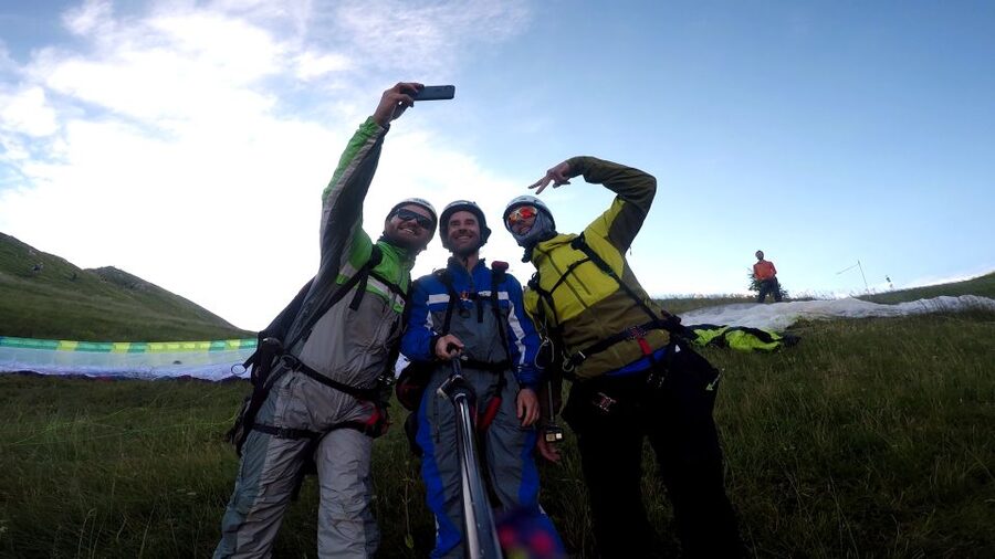 Bovec: Tandem paragliding in Julian Alps - Mangart takeoff, when views stretch across countries