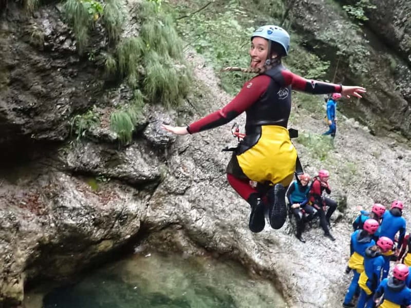Bovec: Thrilling Canyoning in Sušec Gorge with Photo service - Inside Sušec Canyon: rock pools, waterfalls, and toboggan runs