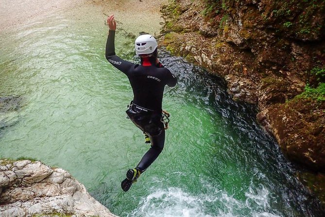 Canyoning Bled Slovenia - Inside the canyon: jumps, rappels, slides, and river floating
