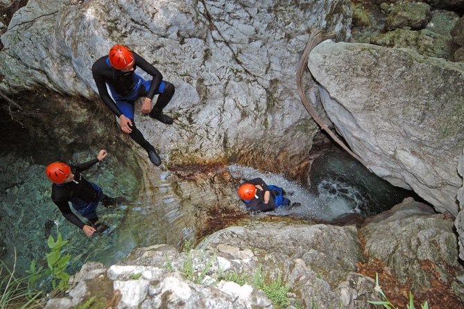 Canyoning in Susec Gorge from Bovec - Jumps, slides, and choosing your level of daring