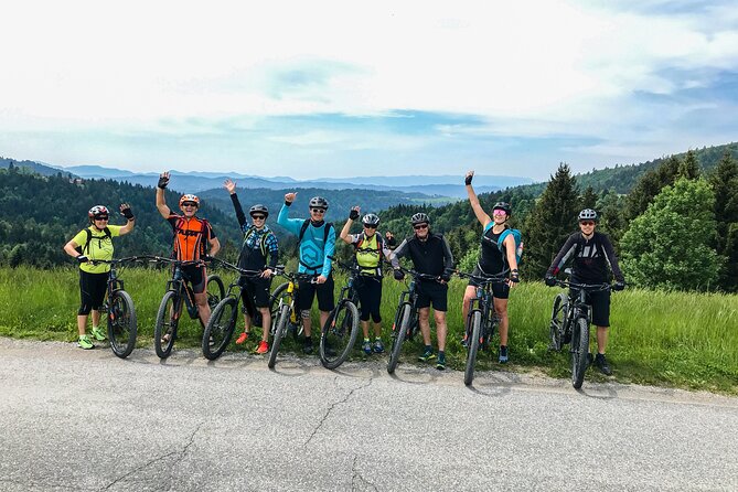 E-bike tour Škofja Loka - The core riding plan: old military road to the hut under Blegoš