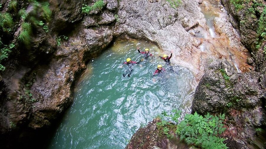 From Bovec: Half-Day Canyoning Tour in Soča Valley - The 15-minute drive and the first real workout, that climb in the canyon setup
