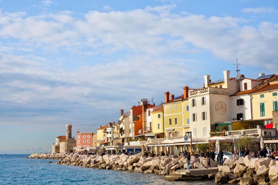 From Koper: Piran and Panoramic Slovenian Coast Tour - Walking Piran like a painter: streets, nets, sea, and that Venetian feel