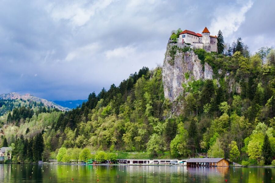 From Zagreb: Postojna Cave, Lake Bled, Ljubljana Day Trip - Lake Bled castle terraces and kremšnita: the postcard part, plus the timing