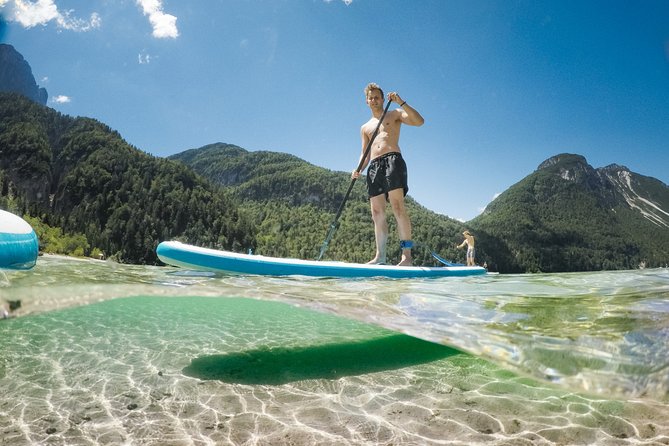 Half Day Stand-up Paddle Boarding (SUP) trip on Lake Predil - Lake Predil feels made for SUP (even if it’s your first try)