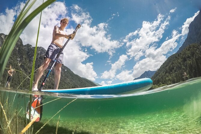 Half Day Stand-up Paddle Boarding (SUP) trip on Lake Predil - Gear check: what’s included on your paddleboarding setup