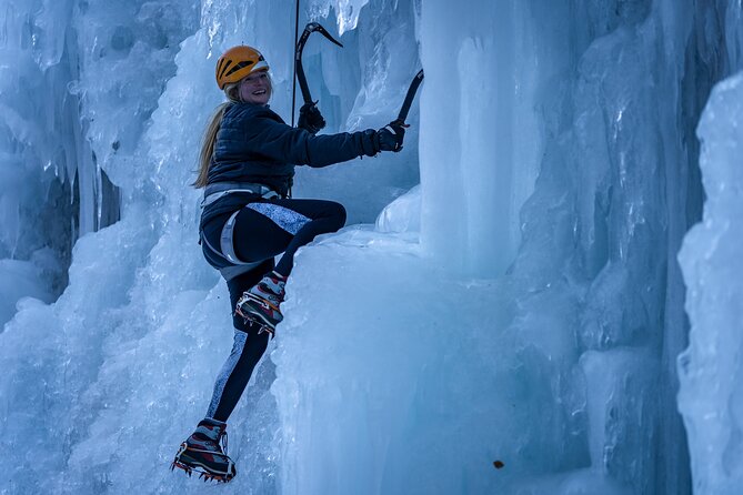 Ice Climbing - Trying Multiple Routes, From Easy Moves to More Challenge