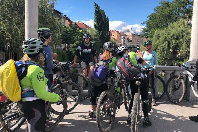 Ljubljana MTB Capital tour (e-bike enduro/all mountain) - Riding back through Old Town: the city payoff after the trail work
