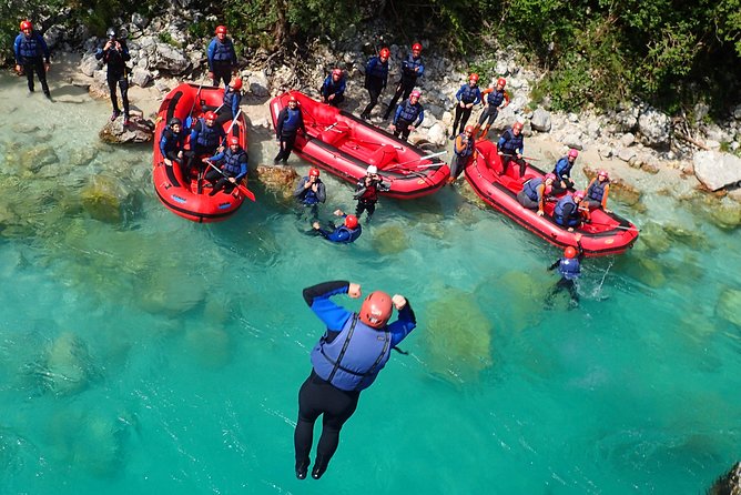 Premium RAFTING on Soca River. Photo service. Families welcome. - 75 to 90 minutes of Soca River rapids, plus technique and real coaching