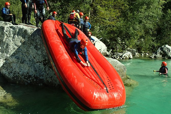 Premium RAFTING on Soca River. Photo service. Families welcome. - Price and value check for $74.98 in Bovec, plus the small extras