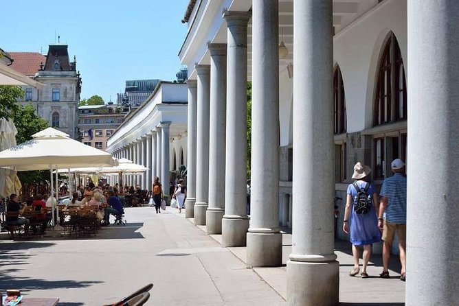 Private city tour of Ljubljana. 4 hours with a friendly and fun local guide. - Secession Street and colorful Old Town streets you can actually enjoy