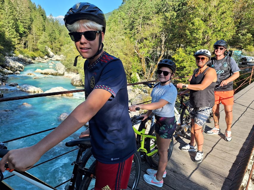 Private E-bike tour Soča valley: The ultimate explorer - Virje and Boka waterfalls: big water, photo-friendly pauses