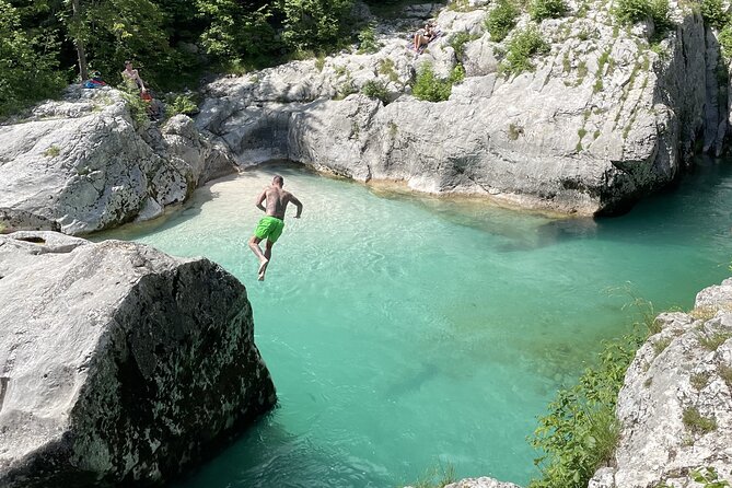 Soča river experience - Triglav national park - Lago del Predil in Italy, then the Predil pass into Soča Valley