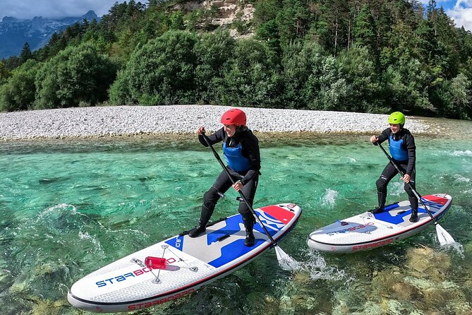Whitewater Paddle Boarding on Soca River - From Bovec Basement to Soca Rapids: The Simple Flow